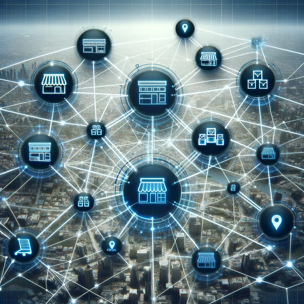 Network Connecting Multiple Retail Stores