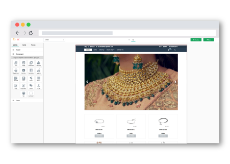 All common website components are available