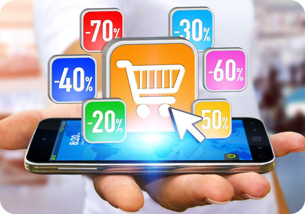 Synchronized discount chart on line and offline