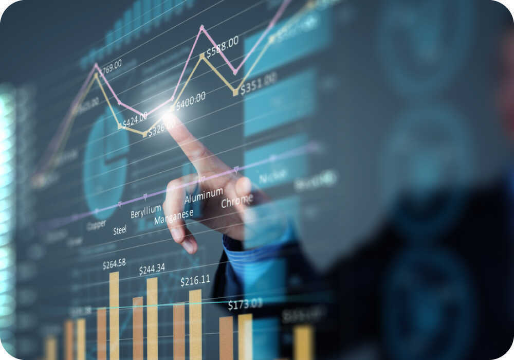 Sales performance report chart