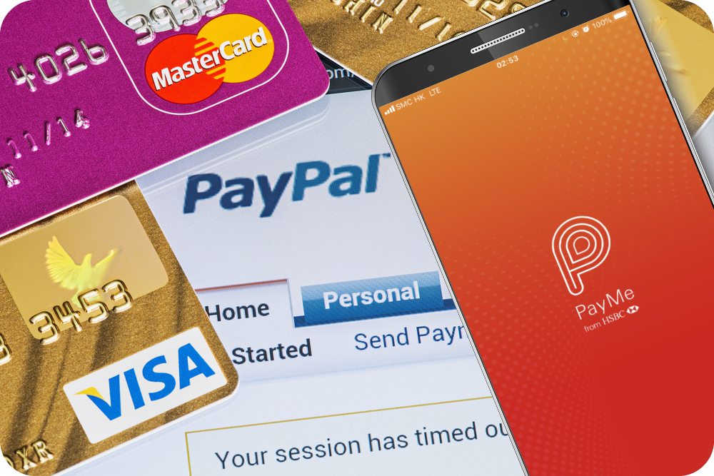 Various payment diagrams for online stores